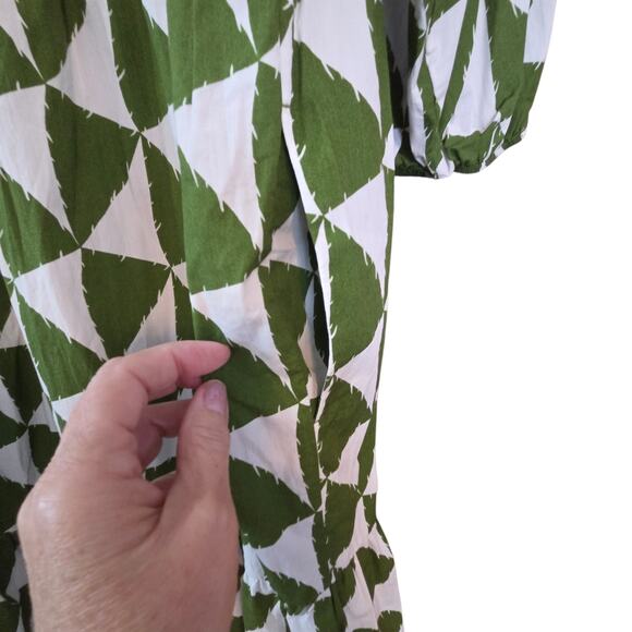 Maeve Anthropologie Bettina Tiered Shirt Dress Pockets Midi sz M Fits 8 10 12 - Picture 7 of 12